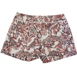 7th Avenue Design Studio New York & CoPaisley Cuffed Shorts Sz 0(Waist 30) C726
